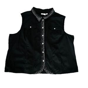 Quacker Factory Vest 2X Embellished